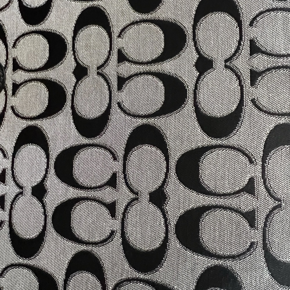 COACH Signature Black & Gray Laptop Sleeve - Picture 2 of 5